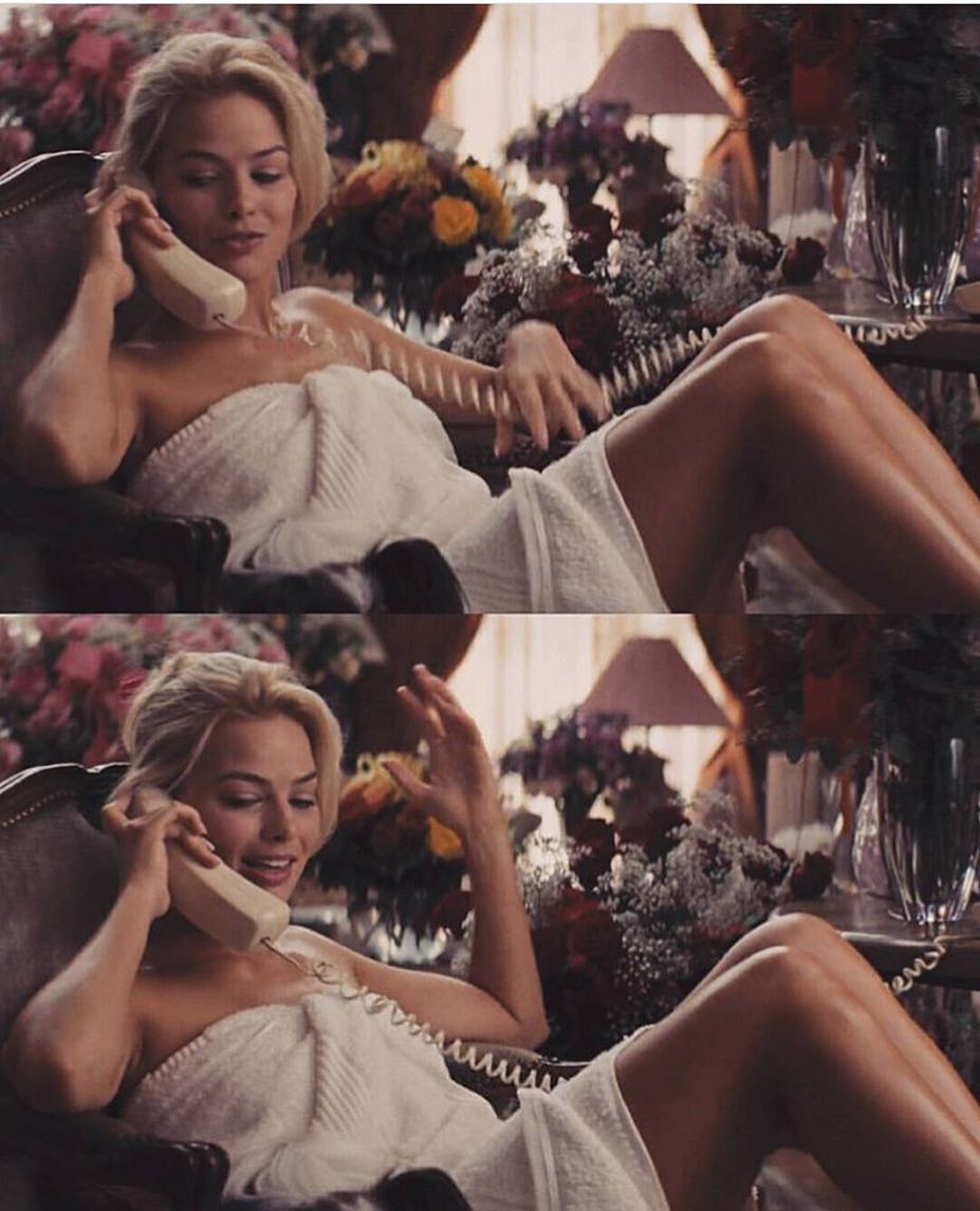 Margot Robbie looks naked