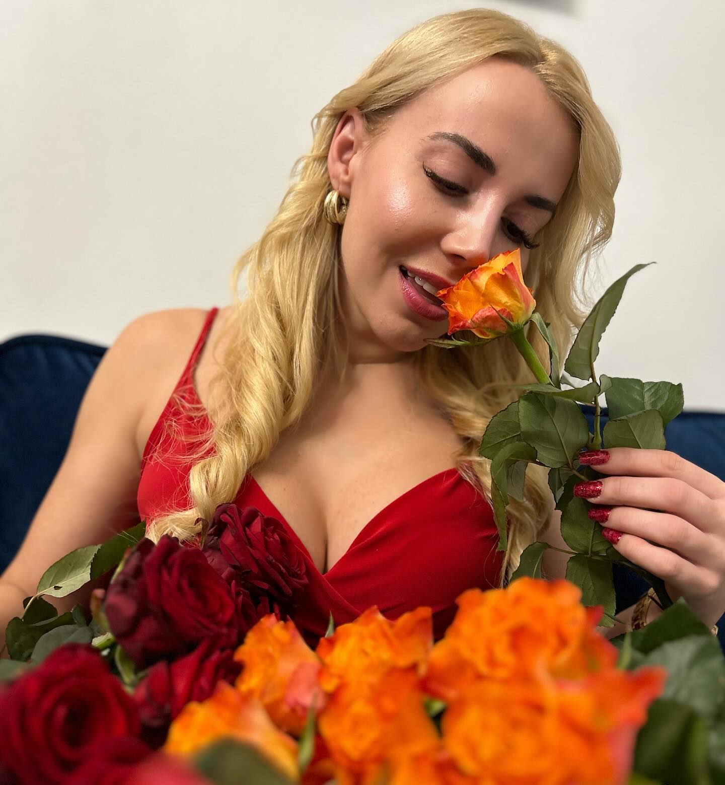 Marianna Schreiberr depicts fire bikini