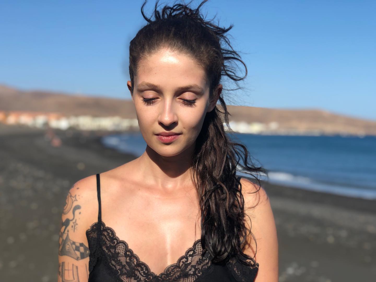 Anna Matysiak depicts fire bikini