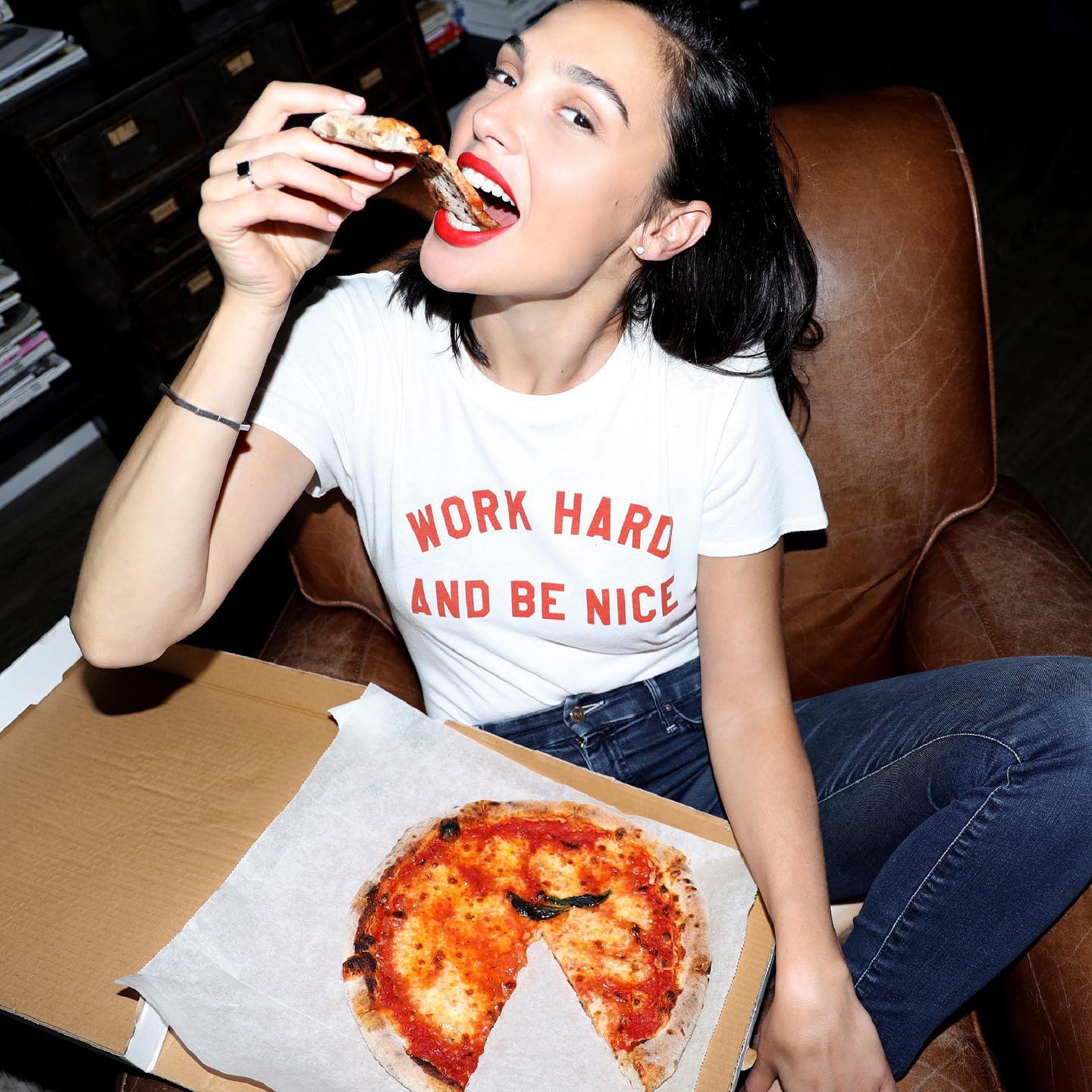 Gal Gadot depicts fire porn