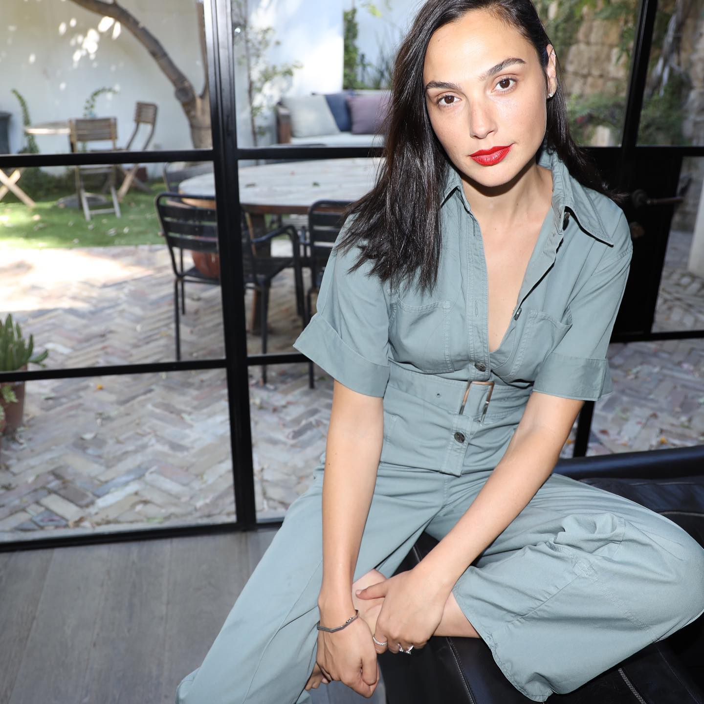 Gal Gadot smiles nude