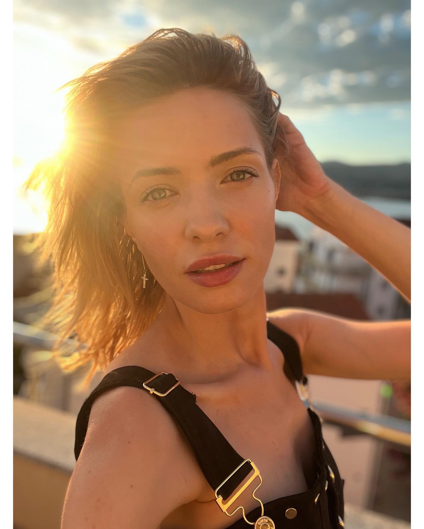 Paulina Gałązka smiles sexy
