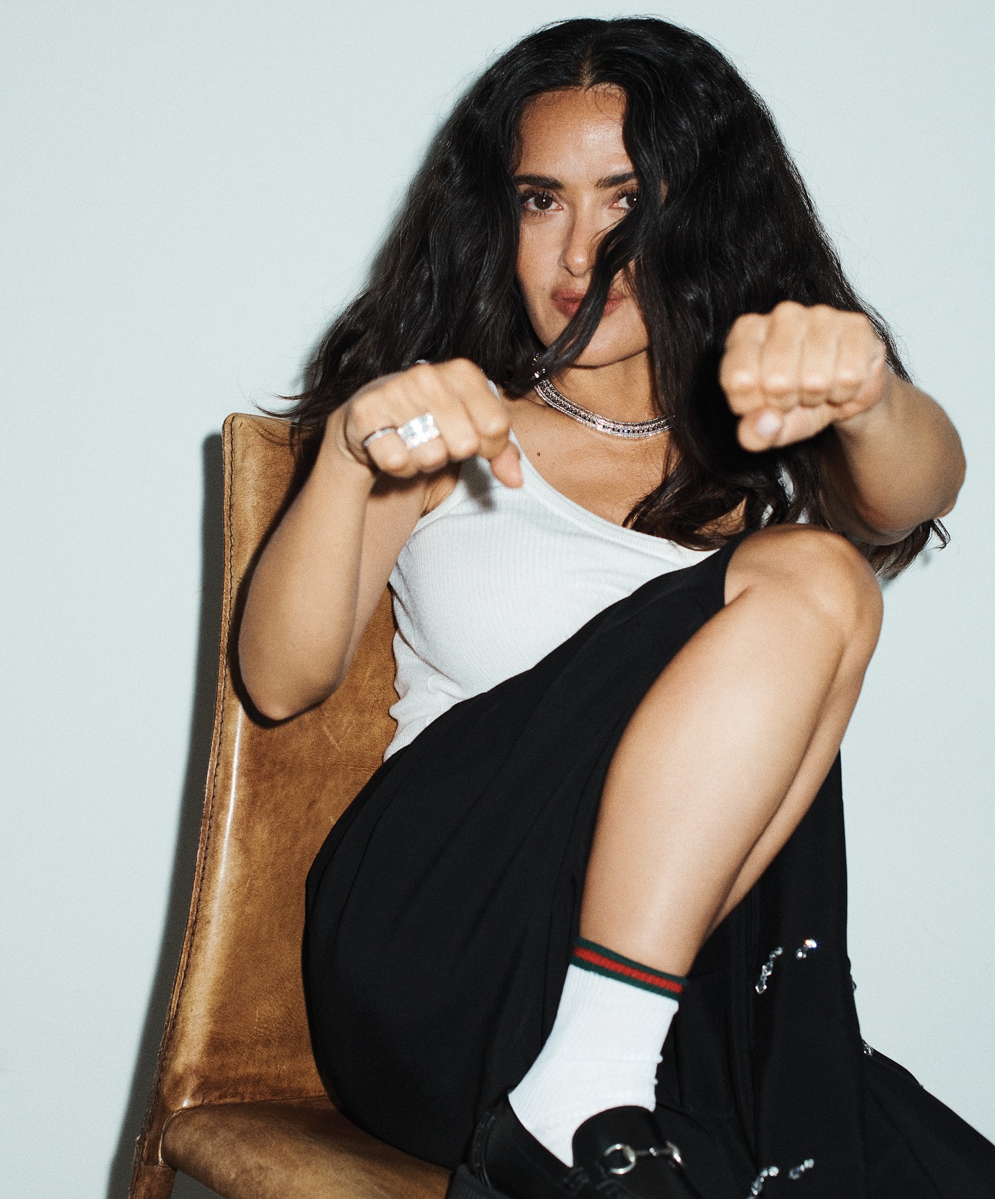 Salma Hayek modeling pussy