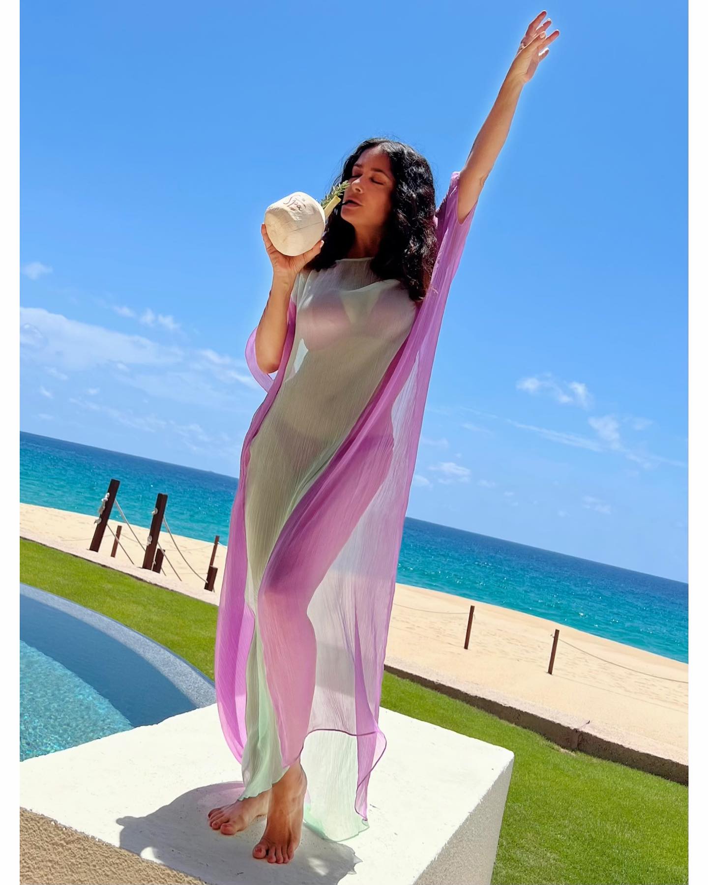 Salma Hayek poses hot bikini