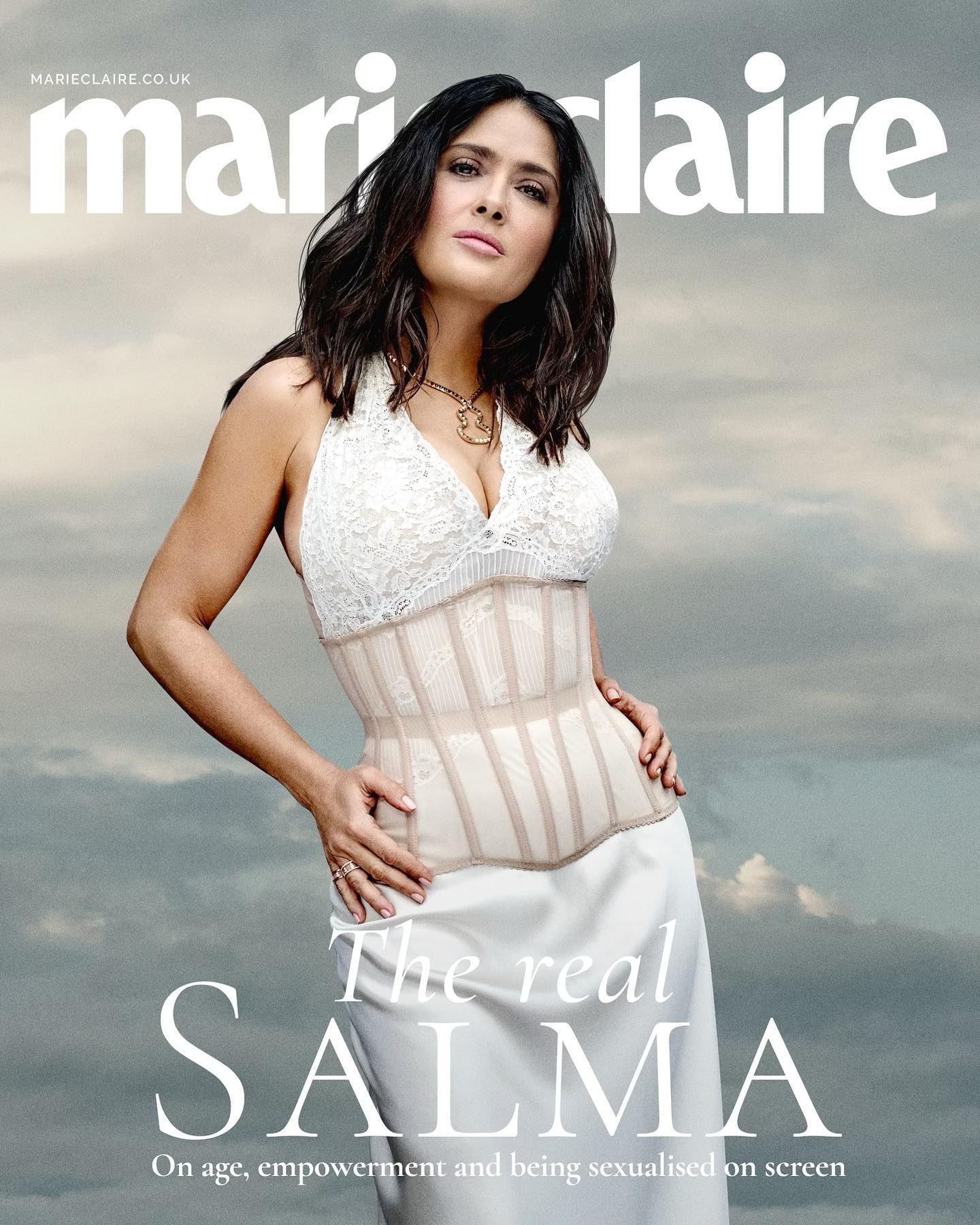 Salma Hayek poses sex