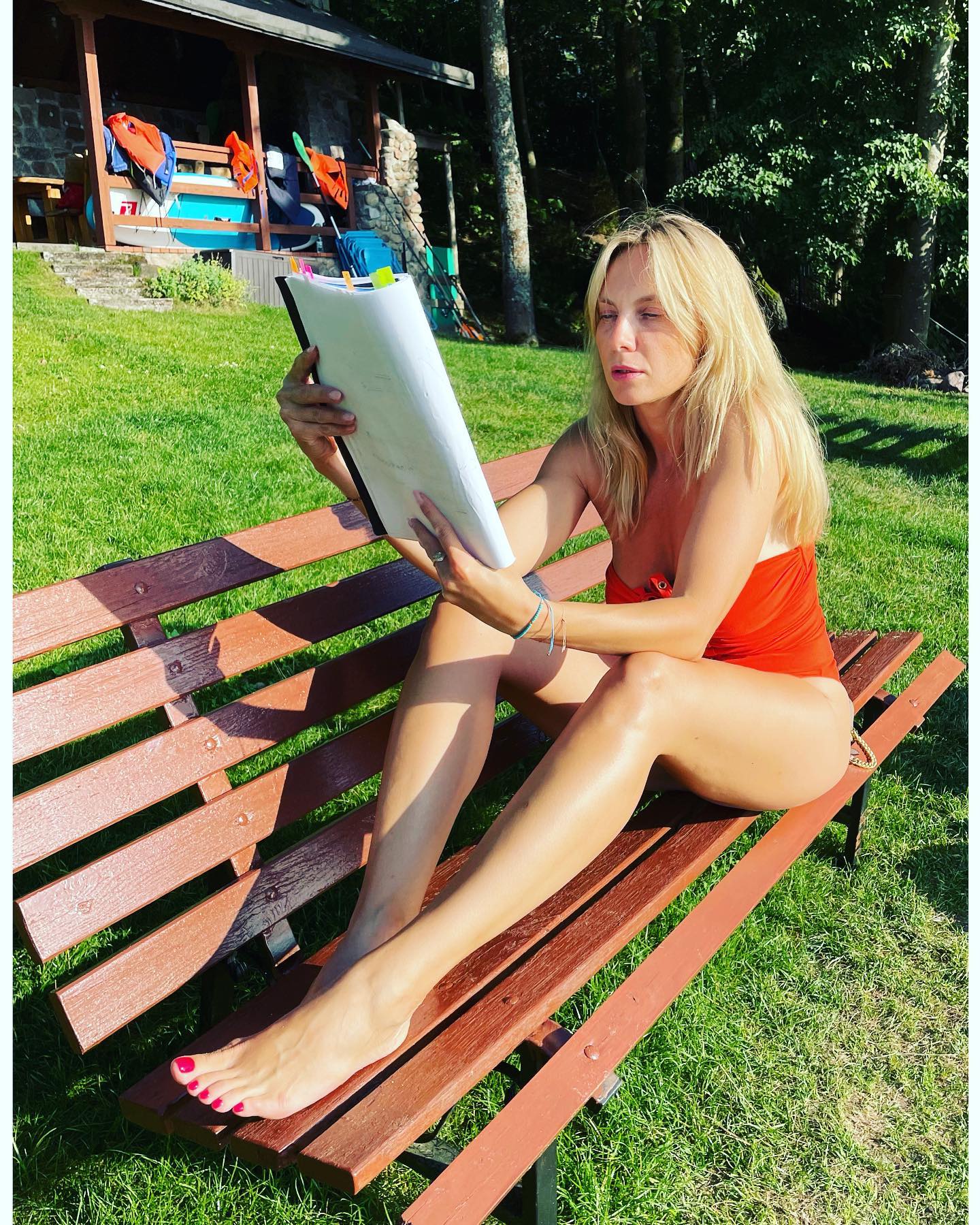 Sylwia Gliwa depicts fire bikini
